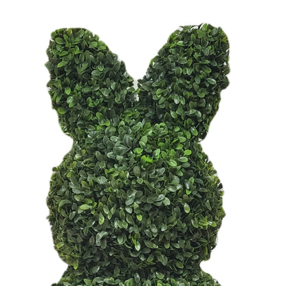Boxwood Easter Bunny Topiary, Green, 35", by