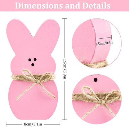 3Pcs Easter Decorations Bunny Tabletop Centerpieces-Indoor Easter Decoration for Spring Home Office Farmhouse Gift