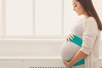 Belly Bands for Pregnant Women, Pregnancy Belly Support Band - Maternity Belt for Back Pain. Adjustable/Breathable Belly Support for Pregnancy. (Dark Mint/Xl)