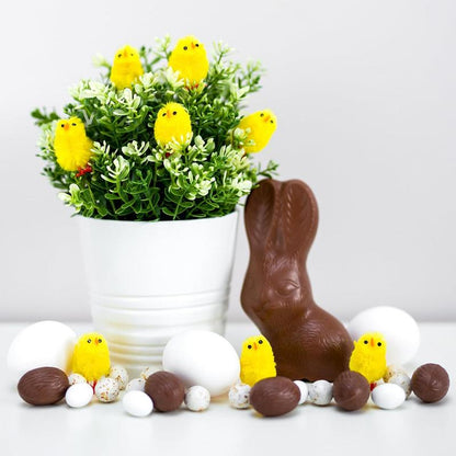 36Pcs Mini Chicks Easter Chenille Easter Chicks 1.26Inch Small Soft Fluffy Chick Stuffed Animal Cuddly Doll Gift Halloween Decor for Easter Party Supply, Yellow