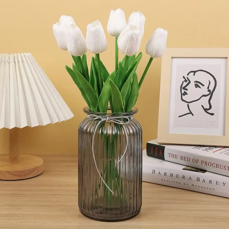 Tulip Artificial Bouquet Flower Wedding Outdoor Home Garden Bouquet Party Decorative Plant Valentine'S Day,Thanksgiving,Christma