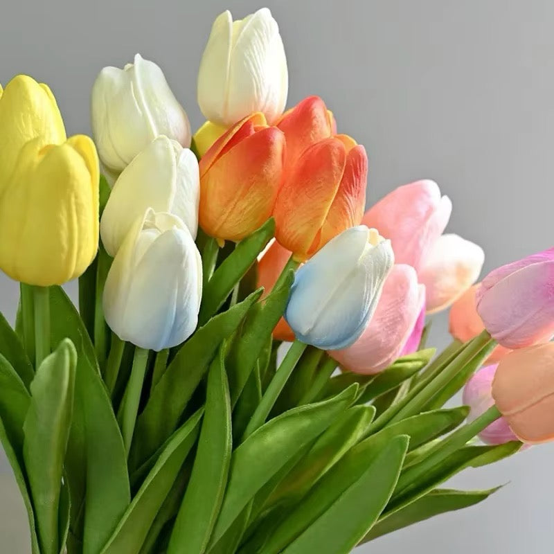 Tulip Artificial Bouquet Flower Wedding Outdoor Home Garden Bouquet Party Decorative Plant Valentine'S Day,Thanksgiving,Christma