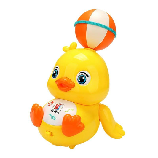 Electric Stunt Head Dancing Duck Toy with 360° Spinning, Colorful Lights & Music, Funny Interactive Toy for Kids