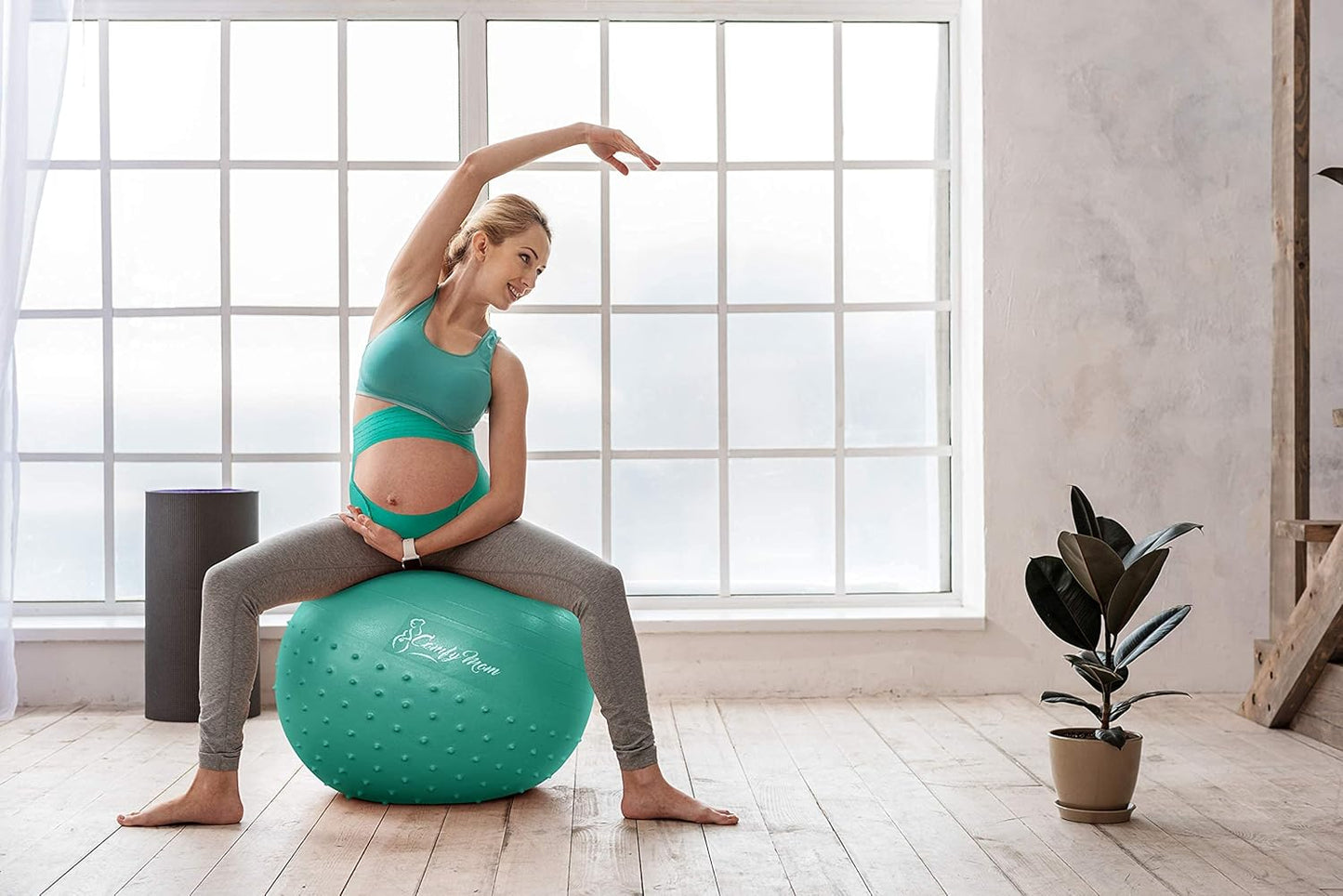 Belly Bands for Pregnant Women, Pregnancy Belly Support Band - Maternity Belt for Back Pain. Adjustable/Breathable Belly Support for Pregnancy. (Dark Mint/Xl)